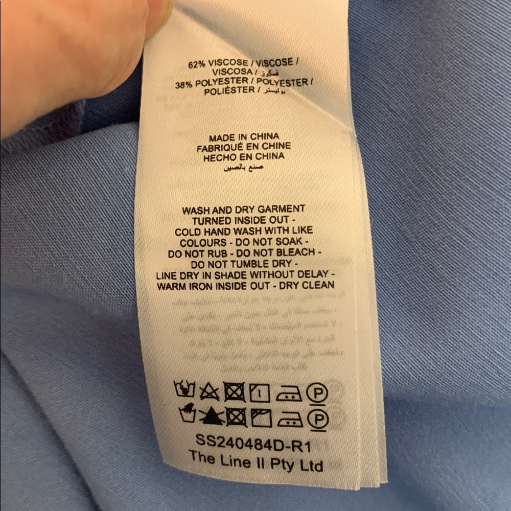 Significant Other Danika Satin Duchess Maxi Dress in Bluebell Size 4 - Picture 16 of 16